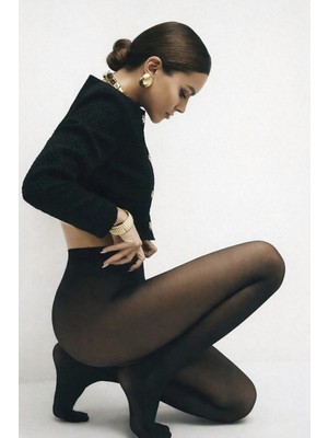 Gigi Giyim Içi Polarlı Termal Kadın Külotlu Çorap