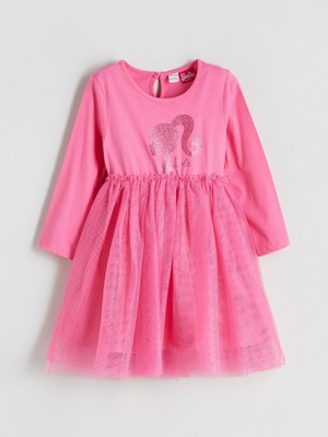 Lc Waikiki Yeni Sezon Barbie Baskılı Kız Çocuk Tütü Elbise