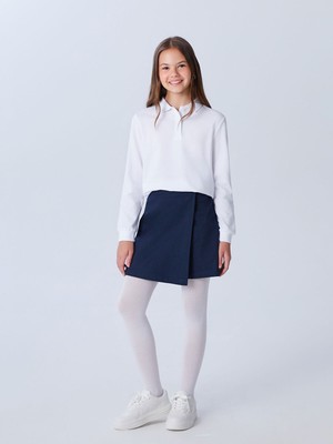 Lc Waikiki Yeni Sezon Basic Gabardin Kız Çocuk Şort Etek