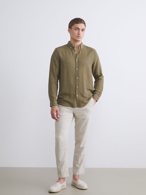 Lc Waikiki Yeni Sezon Slim Fit Keten Karışımlı Erkek Pantolon