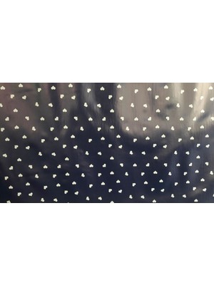 Sb Shopping Florista Beyaz Kalp Lacivert Masa Örtüsü 1 Metre