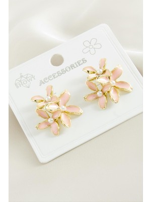 İlk El Grup Ieg™ Çiçek Mineli Küpe