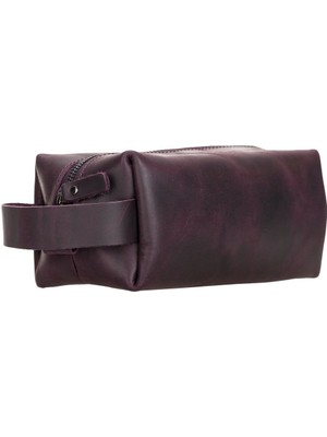 Deri Bakım ve Seyahat Çantası, M Beden, Aa7 Mor
