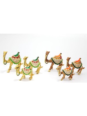 Taşlı 3'lü Deve Figürü