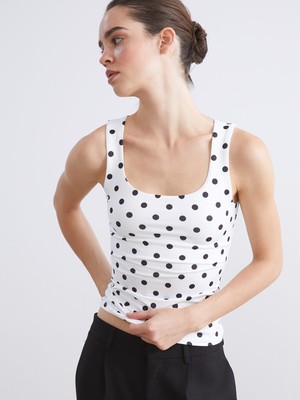 Lc Waikiki Yeni Sezon U Yaka Puantiyeli Kadın Atlet