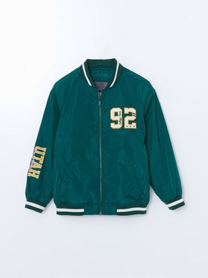 Lc Waikiki Yeni Sezon Utah Baskılı Ribanalı Erkek Çocuk Mont