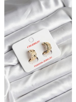 Eco Lounge 14K Gold Renk Kaplama cm Kadın Küpe