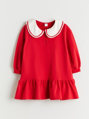 Lc Waikiki Yeni Sezon Bebe Yaka Kız Çocuk Elbise