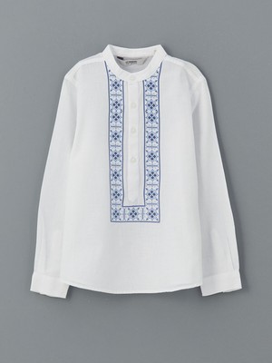 Lc Waikiki Yeni Sezon Hakim Yaka Desenli Erkek Çocuk Gömlek