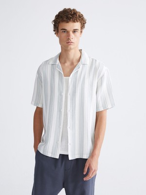 Lc Waikiki Yeni Sezon Regular Fit Müslin Kırışık Erkek Gömlek