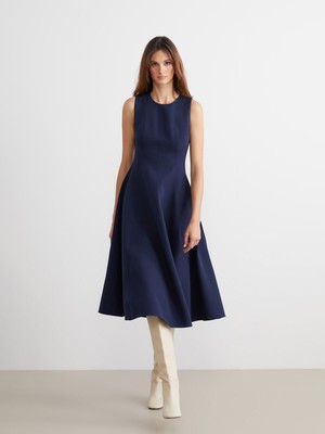 Lc Waikiki Yeni Sezon Bisiklet Yaka Belden Oturtmalı Elbise