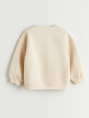Lc Waikiki Yeni Sezon Bisiklet Yaka Fiyonk Baskılı Kız Çocuk Sweatshirt