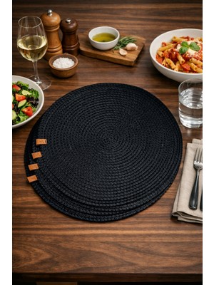 Naspar Siyah Amerikan Servis - 32  cm  6’Lı Supla Seti -