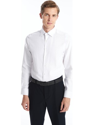 Lc Waikiki Yeni Sezon Slim Fit Uzun Kollu Armürlü Erkek Gömlek