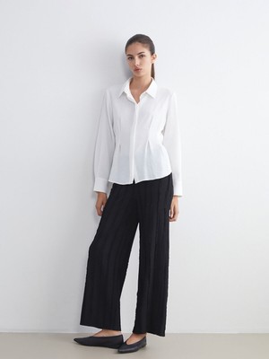 Lc Waikiki Yeni Sezon Beli Lastikli Dokulu Kadın Pantolon