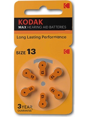 Kodak 6 Adet P13 Işitme Cihazı Pili