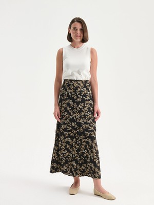 Lc Waikiki Yeni Sezon Beli Lastikli Çiçekli Etek