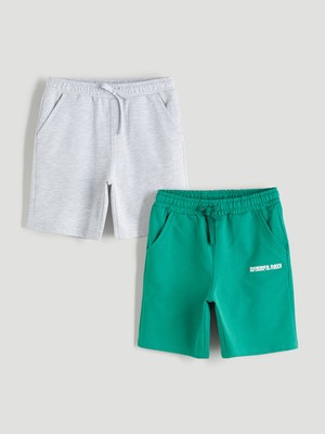 Lc Waikiki Yeni Sezon Beli Lastikli Erkek Çocuk Şort 2'li