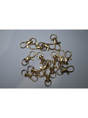 Orhan Çanta 1 cm Balık Kanca Light (Gold) - Metal Çanta ve Cüzdan Askı Klipsi - 1000 Adet