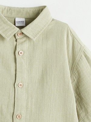 Lc Waikiki Yeni Sezon Kısa Kollu Erkek Çocuk Müslin Gömlek