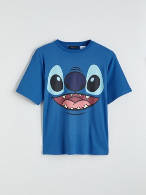 Lc Waikiki Yeni Sezon Bisiklet Yaka Stitch Baskılı Oversize Kadın Tişört