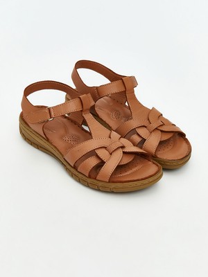 Lc Waikiki Yeni Sezon Deri Görünümlü Kadın Sandalet