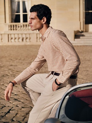 Lc Waikiki Yeni Sezon Slim Fit Uzun Kollu Çizgili Poplin Erkek Gömlek