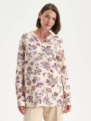 Lc Waikiki Yeni Sezon Kaçık Yaka Çiçekli Bluz