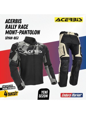 Acerbis Rally Race Mont & Acerbis Rally Pro Pantolon Siyah