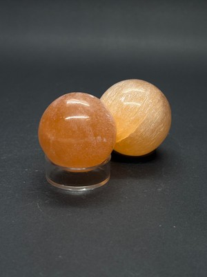 Gemsartdeco Turuncu Selenit Küre