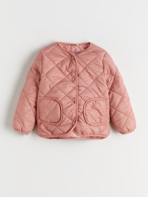 Lc Waikiki Yeni Sezon Bisiklet Yaka Kapitone Desenli Kız Çocuk Mont