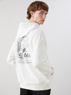 Lc Waikiki Yeni Sezon Uzun Kollu Baskılı Erkek Hoodie