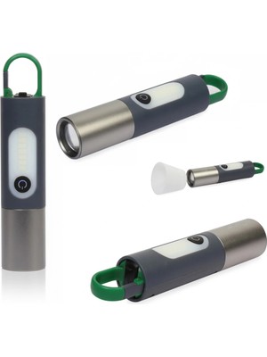 Pazarcan El Feneri Kamp Lambası 750 Lümen Şarjlı Type-C