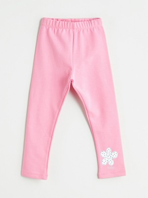 Lc Waikiki Yeni Sezon Beli Lastikli Baskılı Kız Çocuk Tayt