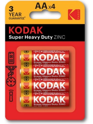 Kodak 4 Adet Çinko Karbon Blister Kalem Pil