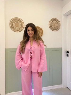 Nihanello Butik Müslin Kumaş Alt Üst Takım