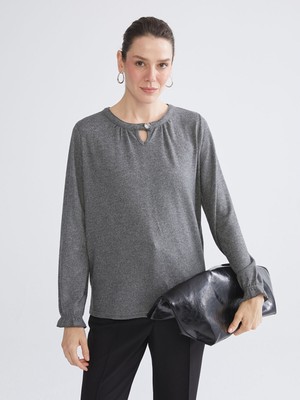 Lc Waikiki Yeni Sezon Bisiklet Yaka Fırfırlı Bluz