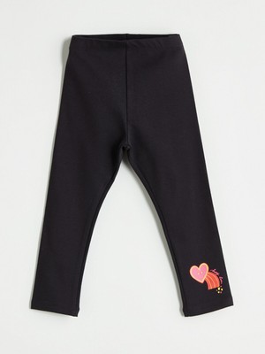 Lc Waikiki Yeni Sezon Beli Lastikli Baskılı Kız Çocuk Tayt