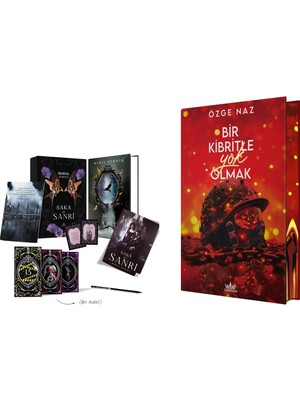 Ephesus Yayınları Saka ve Sanrı Tek Kitaplık Hediyeli Kutu ve Bir Kibritle Yok Olmak 2 Yan Boyalı Ciltli