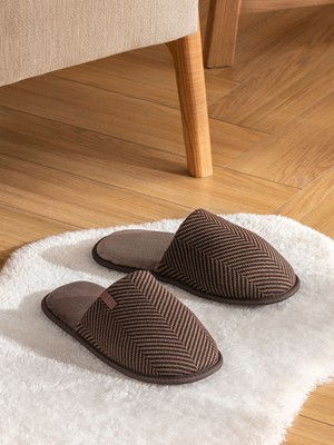 Lc Waikiki Yeni Sezon Önü Kapalı Çizgili Erkek Ev Terliği