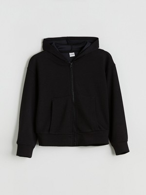 Lc Waikiki Yeni Sezon Kapüşonlu Kız Çocuk Fermuarlı Sweatshirt