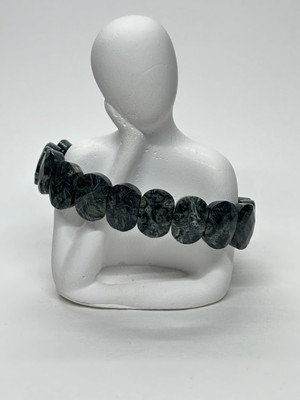 Gemsartdeco Serpantin Yılantaşı Doğaltaş Roleks Bileklik