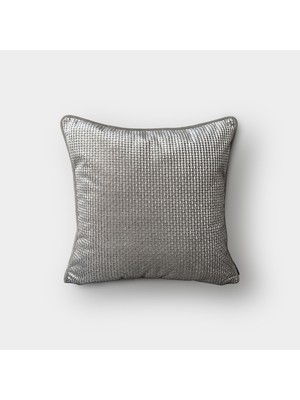 Lidoma Home "rona" Dokulu Desenli Kırlent 45X45 - Açık Gri