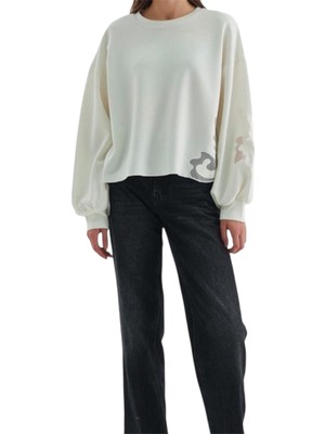 Phuti Kol Nakışlı Sweatshirt