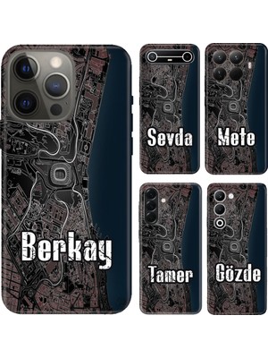 Nurdic Huawei Honor 200 400 Pro Magic 7 8 Lite Kılıf Isim Yazılı Siyahbeyaz Stad