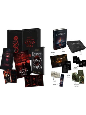 Ephesus Yayınları Kasırgaya Kanan Saka 1 Hediyeli Özel Kutu ve Kazazede 1 Kutulu Set Ciltli