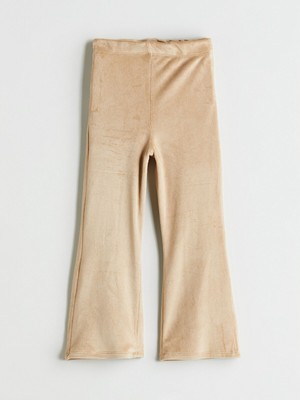 Lc Waikiki Yeni Sezon Beli Lastikli Ispanyol Paça Kadife Kız Çocuk Tayt