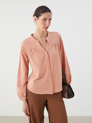 Lc Waikiki Yeni Sezon Kaçık Yaka Oversize Bluz