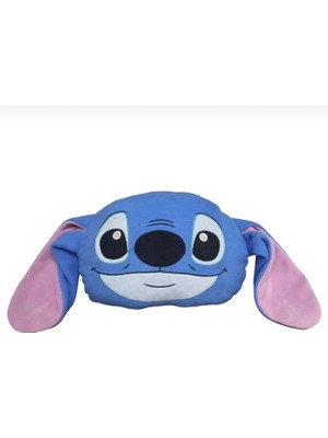 Facnspt Mavi Sevimli Peluş Yastık – Kulaklı Karakter Tasarımlı, Yumuşak Dekoratif Yastık