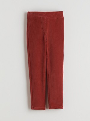 Lc Waikiki Yeni Sezon Beli Lastikli Basic Kız Çocuk Kadife Tayt